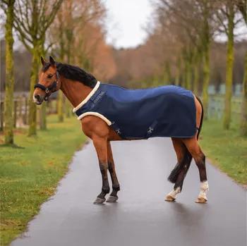 Deka pro koně BUSSE Deka pracovní 3D AIR FL BUSSE, s fleecem, navy Délka zad: 135 cm