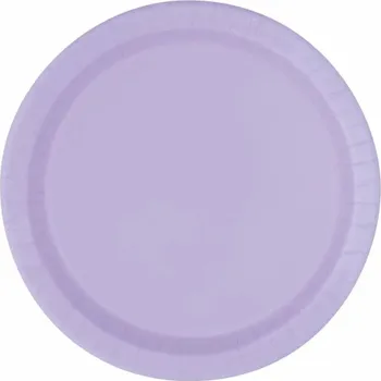 Party nádobí Unique Talířky papírové Levandulové 17cm 8ks