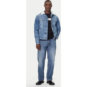 Pánská větrovka Karl Lagerfeld Jeans Jeansová bunda A4M14014 Modrá Regular Fit XL
