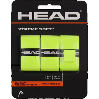 Head XtremeSoft 3 overgrip omotávka tl. 0,5 mm žlutá reflexní balení 3 ks