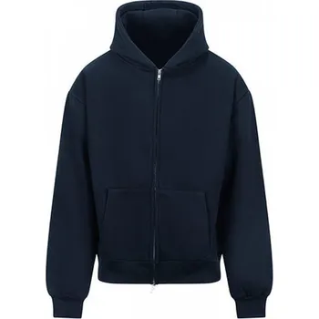 Pánská mikina Just Hoods Těžká oversize mikina s dvoucestným zipem a trojdílnou kapucí 440 g/m Barva: modrá námořní, Velikost: XXL JH125