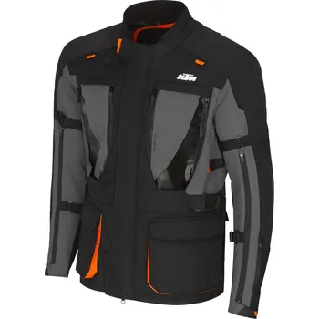 Moto bunda KTM TERRA ADV V3 JACKET BLK/GREY Šedá M