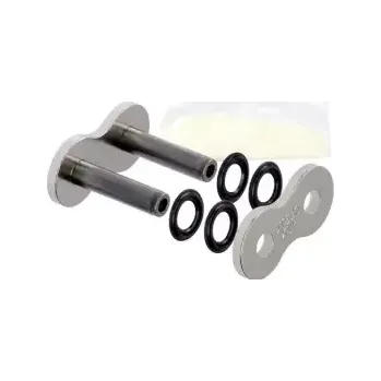 Řetězová sada pro motocykl spojka řetězu 530X1R, JT CHAINS (barva stříbrná, nýtovací, typ RIVET)