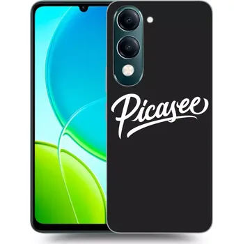 Pouzdro na mobilní telefon Picasee silikonový černý obal pro Vivo Y29s 5G - Picasee - old logo - white