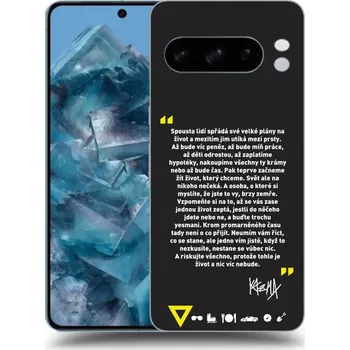 Pouzdro na mobilní telefon Picasee silikonový černý obal pro Google Pixel 10 - Kazma - BUĎTE TROCHU YESMANI