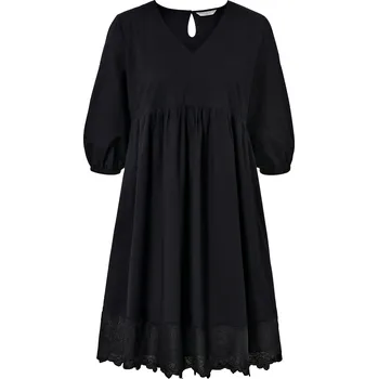 Dámské šaty 682104 - Tchibo - Tkané šaty s výšivkou - pro ženy - vel. 46 - barva: černá