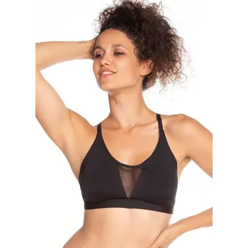 Podprsenka Lama Laser Cut L-POL 5018 TP-02 S-2XL top černá XXL