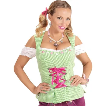 Karnevalový kostým Dámská bavorská blůza, Oktoberfest - S