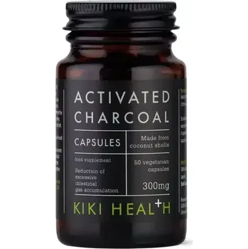 Přírodní produkt KIKI Health Aktivní uhlí 300 mg, 50 kapslí