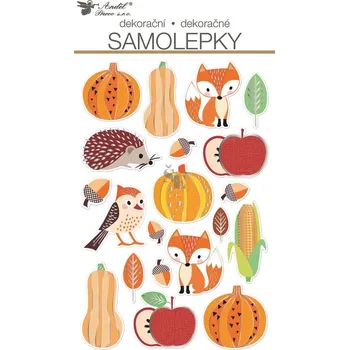 samolepka Samolepky plastické Podzim/Haloween 14x25cm 15103