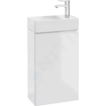 Koupelnový nábytek kielle Skříňka s umývátkem, 40x68x22 cm, lesklá bílá 50002S40