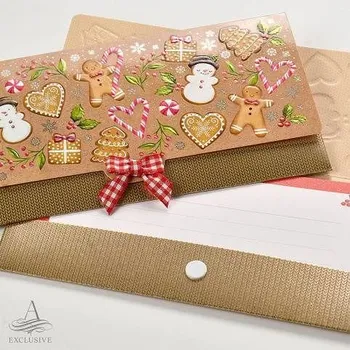 Obálka ARGUS Obálka na peníze vánoční luxusní 81-6056