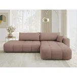 Rohová rozkládací sedačka Larow O Boucle, Potah: Coral 45, Strana pohovky: pravá MIRJAN 5903211451829