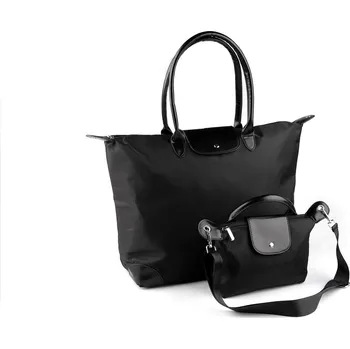 Cestovní taška Cestovní taška s kabelkou 2v1 50x36 cm, barva 4 černá