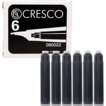 Náplň do psacích potřeb Others Náhradní náplně / bombičky do plnicích per Cresco, černé, 100 ks