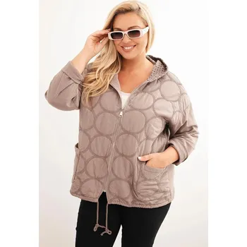 Dámská mikina Dámská mikina Plus Size bavlněná na zip fango UNI