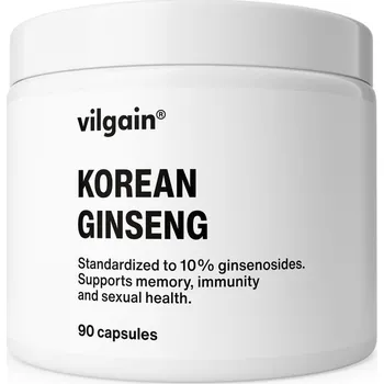 Přírodní produkt Vilgain Korejský ženšen – 90 kapslí