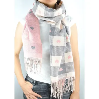 Šála Dámská šála CS009 - Uni / růžová