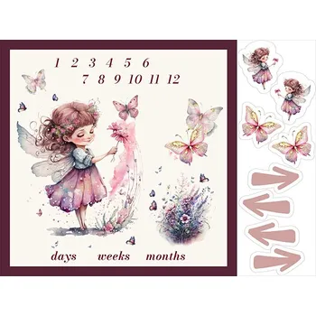 Imitace bavlny PANEL 160x120 - milníková deka lesní víla