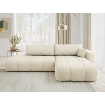 Nábytek Rohová rozkládací sedačka Larow O Boucle, Potah: Coral 65, Strana pohovky: pravá MIRJAN 5903211451850