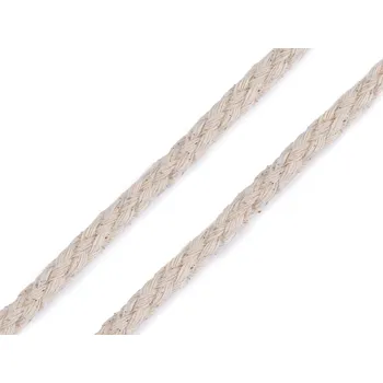 Příze Bavlněná šňůra Ø5 mm splétaná
