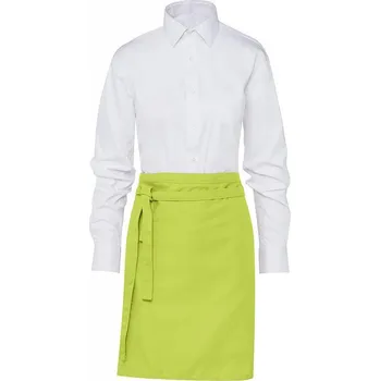 Kuchyňská zástěra SG Accessories - BISTRO Krátká číšnická zástěra Brussels s pevným páskem 78 x 52 cm Barva: Limetková zelená