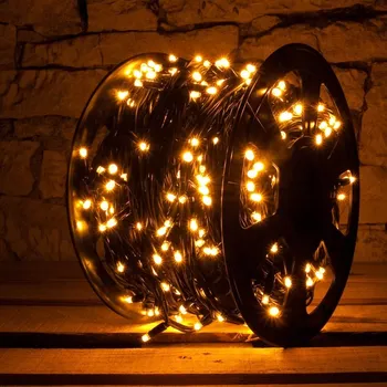 LED páska DECOLED LED světelný řetěz 100 m, teple bílá, 600 diod, IP67