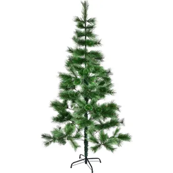 Vánoční stromek ZELENÁ BOROVICE | 180 cm vánoční stromek se stojanem | ohebné větvičky