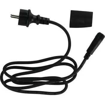 DECOLED Easy Fix zdrojový kabel exteriér, bez AC/DC, černý, IP67, 150 cm