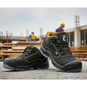 Pracovní obuv CERVA GROUP Polobotky BLACK KNIGHT TPU MF S3, NON METALLIC Velikost 45 (UK-10) černá/žlutá