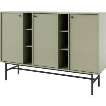 Komoda TOKYO 3 e | komoda 823 | 157,7 cm | eukalyptová/černá