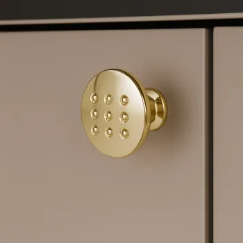 Nábytkové kování Gamet Úchytka knopka VISTA Slim / Zlatá lesklá