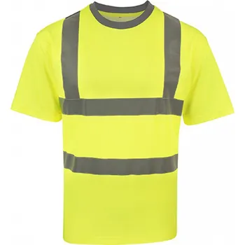 Korntex Hi-Vis piqué tričko Barcelona z polybavlny Barva: Žlutá, Velikost: 4XL KX074