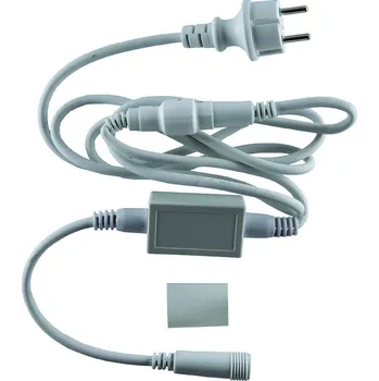 DECOLED Easy Fix zdrojový kabel exteriér, 2 m, oddělitelný AC/DC, IP67, bílý