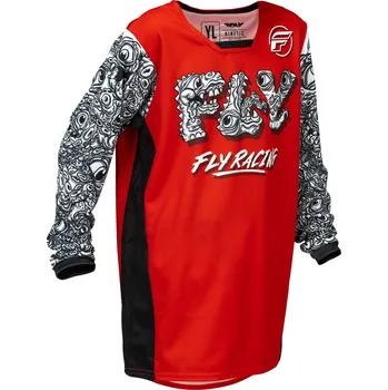 Moto dres Dětský motokrosový dres FLY Racing KINETIC MUTANT červeno-bílo-černé M