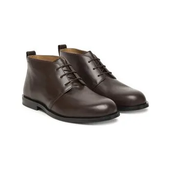 Dámská zimní obuv Calvin Klein Kotníková obuv Ess Rubber Desert Boot Lth HM0HM01979 Hnědá 40
