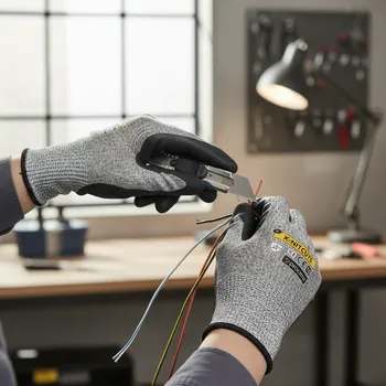 Pracovní rukavice Procera Rukavice X-NITCUT5 Velikost 7 šedá/černá