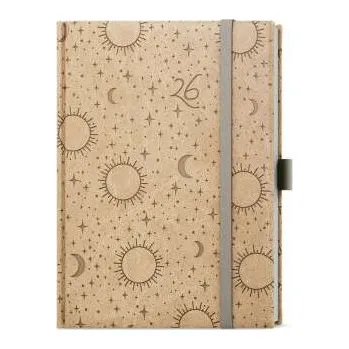 Diář Týdenní diář 2026 Vivella extra Hvězdy - B6, béžový