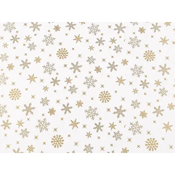 Balící papír Balicí papír vánoční sob, vločky, hvězdy 0,7x2 m