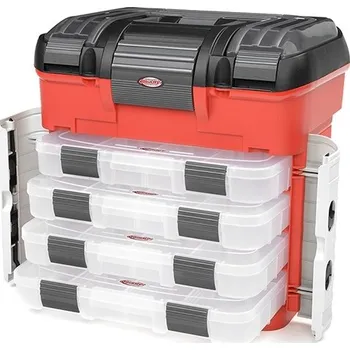 Přepravní plastový kufr Pit Car se 4 šuplíky a pěnovou. vložkou