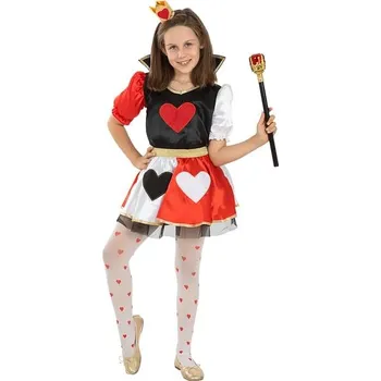 Karnevalový kostým Funiglobal - Kostým Srdcová královna pro dívky - 7-9 years