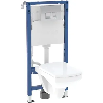 Geberit Duofix Basic wc souprava s mísou, sedátkem a tlačítkem 118.340.21.3
