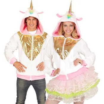 Karnevalový kostým Mikina jednorožec pro dospělé - S/M