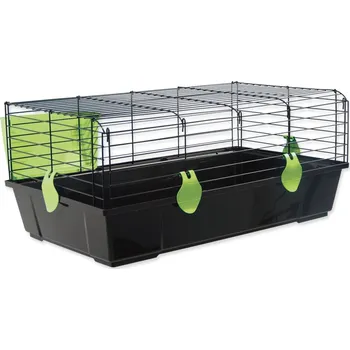 Klec Small Animals Michal černá, výbava zelená 100x55x39cm - VÝPRODEJ