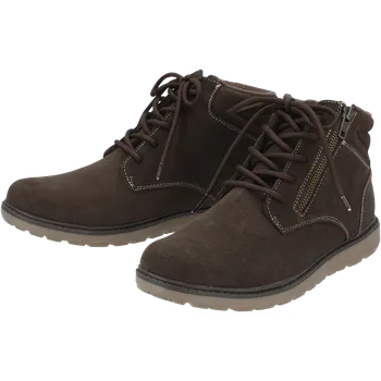 Pánské polobotky esmara® Pánská kožená kotníková obuv (hnědá, 45)