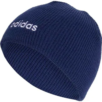 Čepice Dětské Zimní čepice ADIDAS K LINEAR BEANIE KB1929 – Tmavě modrá OSFY