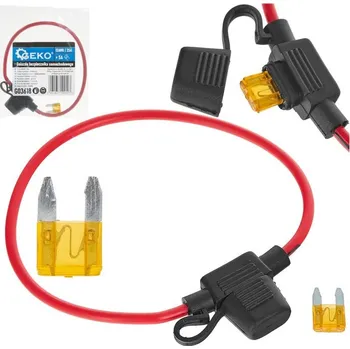 Autopojistky Pojistkové pouzdro pro mini autopojistku 25 A, s mini pojistkou 5 A – GEKO