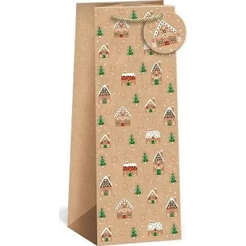 Dárková taška ARGUS Dárková papírová taška na víno T8N (39,8 x 15 cm) 08350005