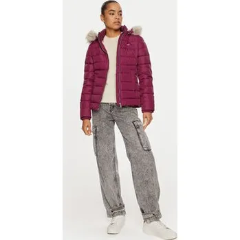 Pánská větrovka Tommy Jeans Vatovaná bunda Basic DW0DW18312 Červená Slim Fit 1XL