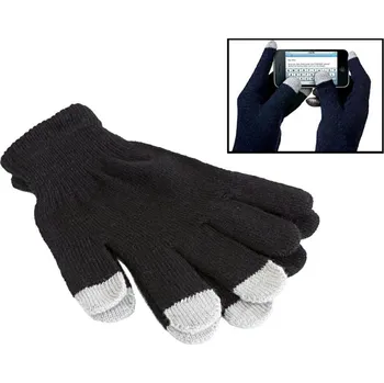 Rukavice APT RUKAVICE S DOTYKOVOU OBRAZOVKOU ČERNÉ